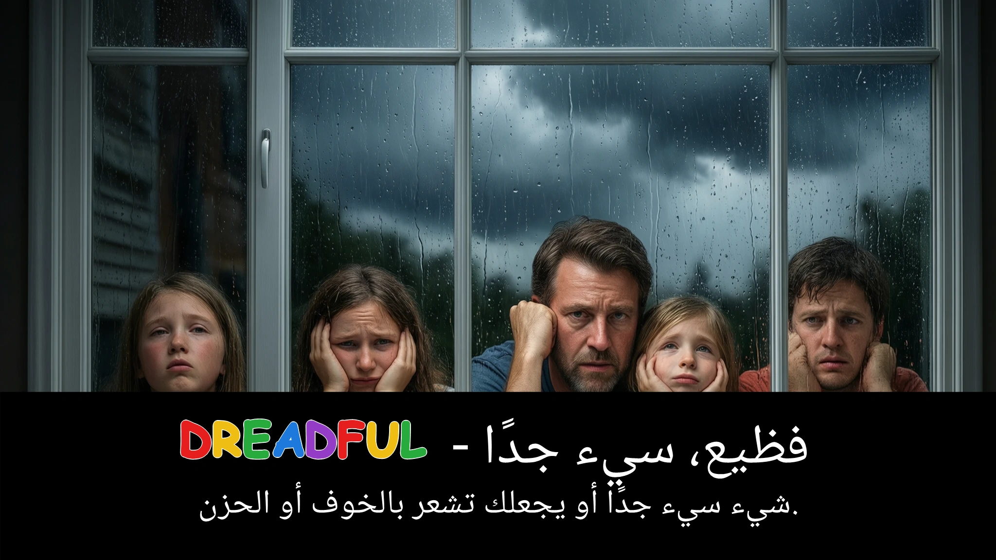 Arabic Illustration for dreadful